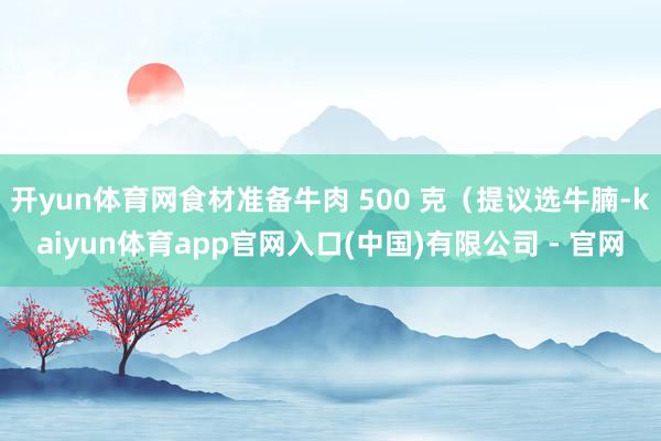 开yun体育网食材准备牛肉 500 克（提议选牛腩-kaiyun体育app官网入口(中国)有限公司 - 官网