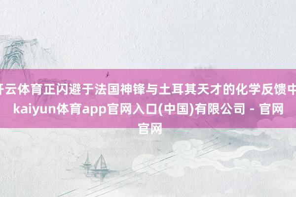 开云体育正闪避于法国神锋与土耳其天才的化学反馈中-kaiyun体育app官网入口(中国)有限公司 - 官网